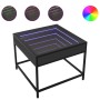 Mesa de centro con Infinity LED negro 50x50x41 cm de , Mesas de centro - Ref: Foro24-847677, Precio: 70,81 €, Descuento: %