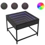 Mesa de centro con Infinity LED negro 50x50x41 cm by , Coffee table - Ref: Foro24-847677, Price: 69,95 €, Discount: %
