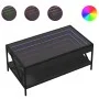 Mesa de centro con Infinity LED negro 90x50x38 cm de , Mesas de centro - Ref: Foro24-847707, Precio: 110,07 €, Descuento: %