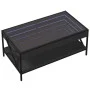 Mesa de centro con Infinity LED negro 90x50x38 cm de , Mesas de centro - Ref: Foro24-847707, Precio: 110,07 €, Descuento: %