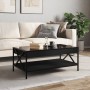 Mesa de centro con Infinity LED negro 90x50x38 cm de , Mesas de centro - Ref: Foro24-847707, Precio: 111,62 €, Descuento: %