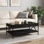 Mesa de centro con Infinity LED negro 90x50x38 cm de , Mesas de centro - Ref: Foro24-847707, Precio: 110,07 €, Descuento: %