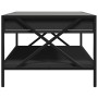 Mesa de centro con Infinity LED negro 90x50x38 cm de , Mesas de centro - Ref: Foro24-847707, Precio: 111,62 €, Descuento: %