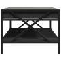 Mesa de centro con Infinity LED negro 90x50x38 cm de , Mesas de centro - Ref: Foro24-847707, Precio: 110,07 €, Descuento: %