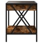 Mesa de centro con Infinity LED roble ahumado 40x40x49 cm de , Mesas de centro - Ref: Foro24-847694, Precio: 65,28 €, Descuen...