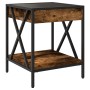 Mesa de centro con Infinity LED roble ahumado 40x40x49 cm de , Mesas de centro - Ref: Foro24-847694, Precio: 65,28 €, Descuen...