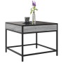 Mesa de centro con Infinity LED gris Sonoma 50x50x41 cm de , Mesas de centro - Ref: Foro24-847680, Precio: 70,18 €, Descuento: %