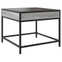 Mesa de centro con Infinity LED gris Sonoma 50x50x41 cm de , Mesas de centro - Ref: Foro24-847680, Precio: 70,18 €, Descuento: %