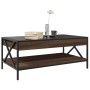 Mesa de centro con Infinity LED marrón roble 90x50x38 cm de , Mesas de centro - Ref: Foro24-847711, Precio: 100,87 €, Descuen...
