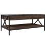 Mesa de centro con Infinity LED marrón roble 90x50x38 cm de , Mesas de centro - Ref: Foro24-847711, Precio: 100,87 €, Descuen...