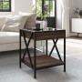 Mesa de centro con Infinity LED marrón roble 40x40x49 cm de , Mesas de centro - Ref: Foro24-847696, Precio: 68,59 €, Descuent...