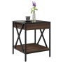 Mesa de centro con Infinity LED marrón roble 40x40x49 cm de , Mesas de centro - Ref: Foro24-847696, Precio: 68,59 €, Descuent...