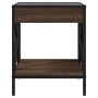 Mesa de centro con Infinity LED marrón roble 40x40x49 cm de , Mesas de centro - Ref: Foro24-847696, Precio: 68,59 €, Descuent...