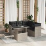 Set de sofás de jardín 6 pzas y cojines ratán sintético gris de , Conjuntos de jardín - Ref: Foro24-3266582, Precio: 458,87 €...