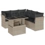 Set de sofás de jardín 6 pzas y cojines ratán sintético gris de , Conjuntos de jardín - Ref: Foro24-3266582, Precio: 458,87 €...