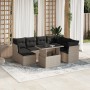 Set de sofás de jardín 8 pzas y cojines ratán sintético gris de , Conjuntos de jardín - Ref: Foro24-3266762, Precio: 591,34 €...