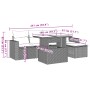 Set de sofás de jardín 6 pzas y cojines ratán sintético gris de , Conjuntos de jardín - Ref: Foro24-3267242, Precio: 410,11 €...