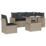 Set de sofás de jardín 6 pzas y cojines ratán sintético gris de , Conjuntos de jardín - Ref: Foro24-3267282, Precio: 452,02 €...