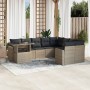 Set sofás jardín 10 pzas con cojines ratán sintético gris claro de , Conjuntos de jardín - Ref: Foro24-3267512, Precio: 707,2...