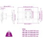 Soporte pared TV pantalla 37''-80'' Max VESA 600x400 mm 40 kg de , Soportes para monitores y televisor - Ref: Foro24-379573, ...