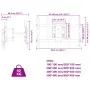 Soporte pared TV pantalla 37''-80'' Max VESA 600x400 mm 40 kg de , Soportes para monitores y televisor - Ref: Foro24-379573, ...