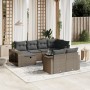 Set de sofás de jardín 11 pzas y cojines ratán sintético gris de , Conjuntos de jardín - Ref: Foro24-3266252, Precio: 666,90 ...