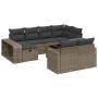 Set de sofás de jardín 11 pzas y cojines ratán sintético gris de , Conjuntos de jardín - Ref: Foro24-3266252, Precio: 666,90 ...