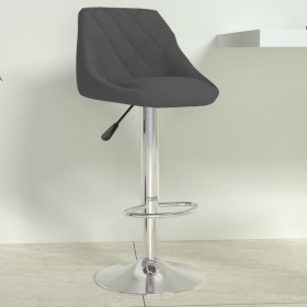 Taburete de cocina de terciopelo gris oscuro de , Taburetes de cocina - Ref: Foro24-335295, Precio: 78,14 €, Descuento: %