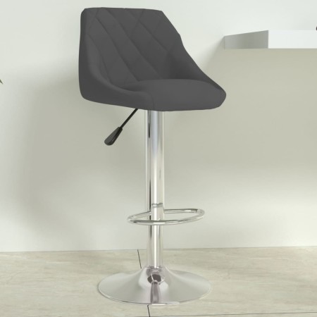 Taburete de cocina de terciopelo gris oscuro de , Taburetes de cocina - Ref: Foro24-335295, Precio: 78,14 €, Descuento: %