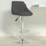 Taburete de cocina de terciopelo gris oscuro de , Taburetes de cocina - Ref: Foro24-335295, Precio: 78,14 €, Descuento: %