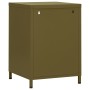 Mesita de noche acero verde oliva 35x35x51 cm de , Mesitas de noche - Ref: Foro24-336216, Precio: 76,94 €, Descuento: %