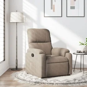 Taupe-grauer Mikrofaserstoff-Sessel mit Liegefunktion. von , Sessel - Ref: Foro24-373449, Preis: 250,09 €, Rabatt: %