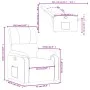 Sillón reclinable tela de microfibra gris taupe de , Sillones - Ref: Foro24-373449, Precio: 250,09 €, Descuento: %