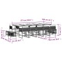 Set comedor de jardín con cojines 15 pzas ratán sintético negro de , Conjuntos de jardín - Ref: Foro24-3211539, Precio: 948,2...