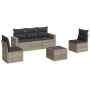 Set de sofás de jardín 6 pzas y cojines ratán sintético gris de , Sofás modulares de exterior - Ref: Foro24-3251139, Precio: ...