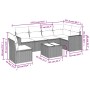 Set de sofás de jardín 7 pzas con cojines ratán PE gris claro de , Conjuntos de jardín - Ref: Foro24-3219032, Precio: 481,20 ...