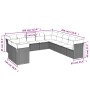 Set de sofás de jardín 11 pzas y cojines ratán sintético gris de , Conjuntos de jardín - Ref: Foro24-3217882, Precio: 788,28 ...