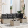 Set de sofás de jardín 6 pzas y cojines ratán sintético gris de , Conjuntos de jardín - Ref: Foro24-3217532, Precio: 372,29 €...