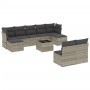 Set sofás jardín 10 pzas con cojines ratán sintético gris claro de , Conjuntos de jardín - Ref: Foro24-3218282, Precio: 597,9...