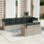 Set de sofás de jardín 8 pzas y cojines ratán sintético gris de , Conjuntos de jardín - Ref: Foro24-3219212, Precio: 585,83 €...