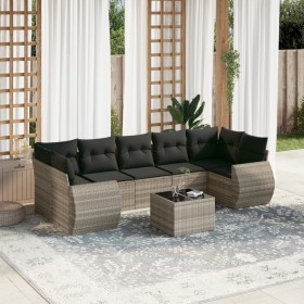 Set de sofás de jardín 8 pzas y cojines ratán sintético gris de , Conjuntos de jardín - Ref: Foro24-3253479, Precio: 575,51 €...