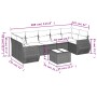 Set de sofás de jardín 8 pzas y cojines ratán sintético gris de , Conjuntos de jardín - Ref: Foro24-3253479, Precio: 575,51 €...