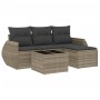 Set de sofás jardín y cojines 5 pzas ratán sintético gris claro de , Conjuntos de jardín - Ref: Foro24-3253619, Precio: 331,1...