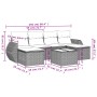 Set de sofás de jardín 7 pzas con cojines ratán PE gris claro de , Conjuntos de jardín - Ref: Foro24-3254069, Precio: 434,47 ...