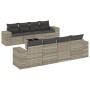 Set muebles jardín 9 pzas y cojines ratán sintético gris claro de , Conjuntos de jardín - Ref: Foro24-3254689, Precio: 640,91...