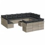 Set sofás jardín 14 pzas con cojines ratán sintético gris claro de , Conjuntos de jardín - Ref: Foro24-3218462, Precio: 944,3...