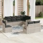 Set de sofás de jardín 8 pzas y cojines ratán sintético gris de , Conjuntos de jardín - Ref: Foro24-3252779, Precio: 586,37 €...