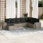 Set de sofás de jardín 8 pzas y cojines ratán sintético gris de , Conjuntos de jardín - Ref: Foro24-3255299, Precio: 549,58 €...