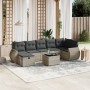 Set de sofás de jardín 8 pzas y cojines ratán sintético gris de , Conjuntos de jardín - Ref: Foro24-3264138, Precio: 558,90 €...