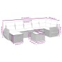 Set de sofás de jardín 8 pzas y cojines ratán sintético gris de , Conjuntos de jardín - Ref: Foro24-3264138, Precio: 558,90 €...